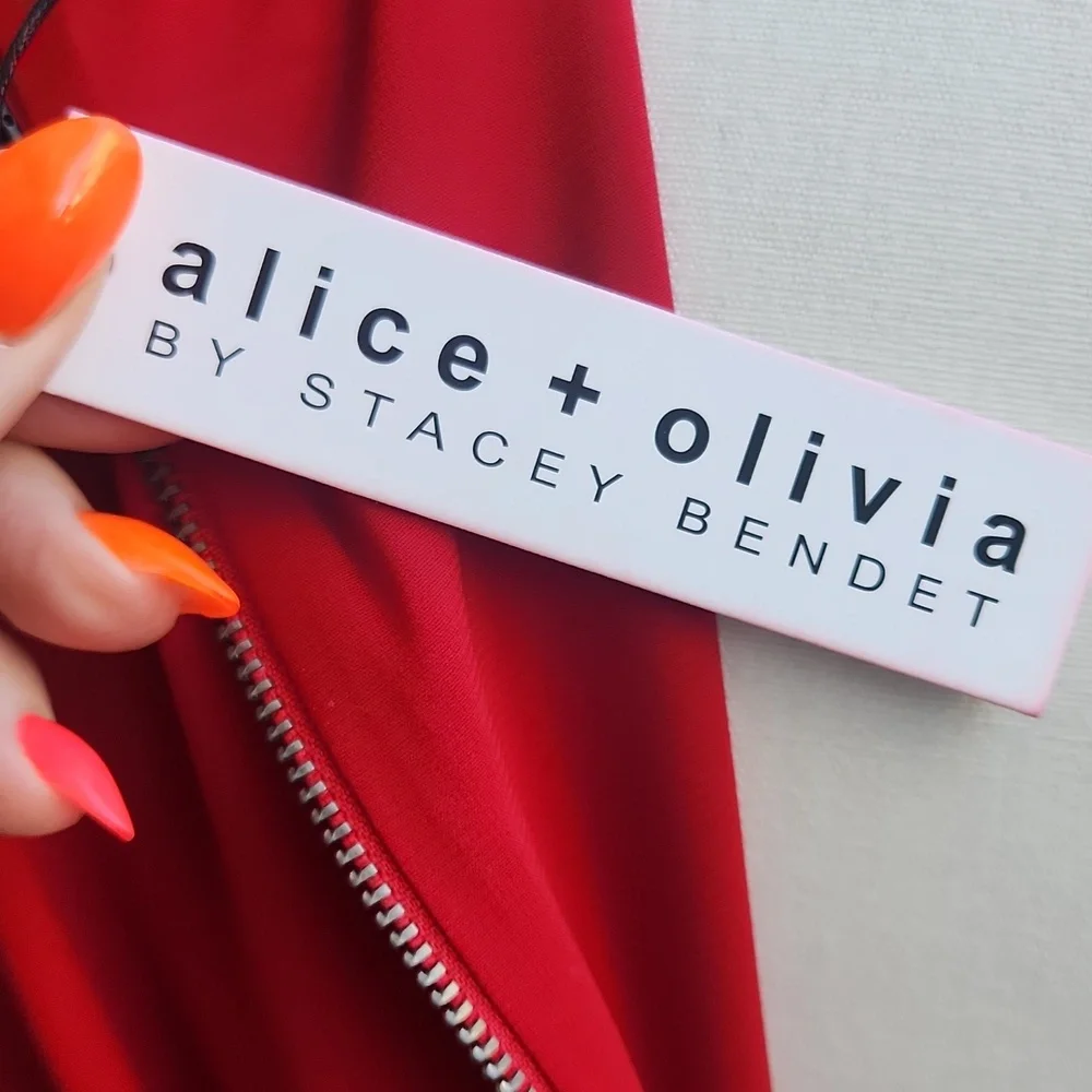 Alice + Olivia Red Mini Dress - Picture 10 of 12